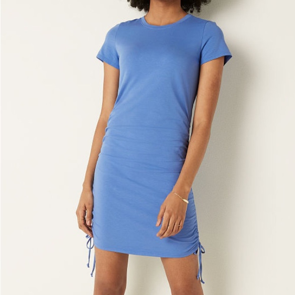 Victoria’s Secret Ruched Side Dress Blue Size Small